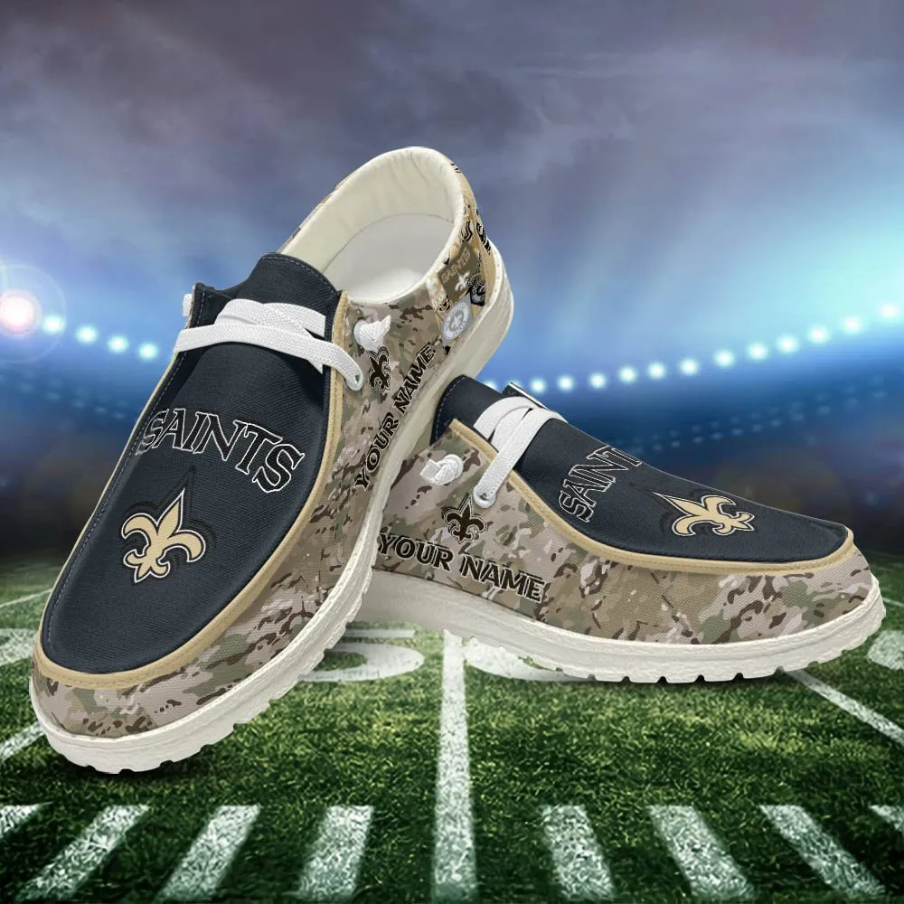 NFL New Orleans Saints Personalized Hey Dude Shoes For Men And Women 729NM-8659