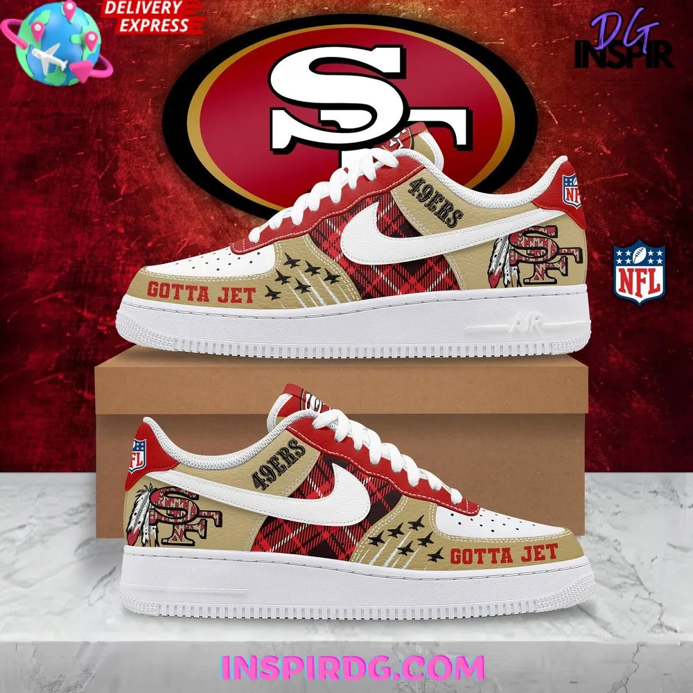 NFL San Francisco 49ers Sport Team Air Force 1 AF1 Sneakers Shoes For Men And Women 756RF-1372