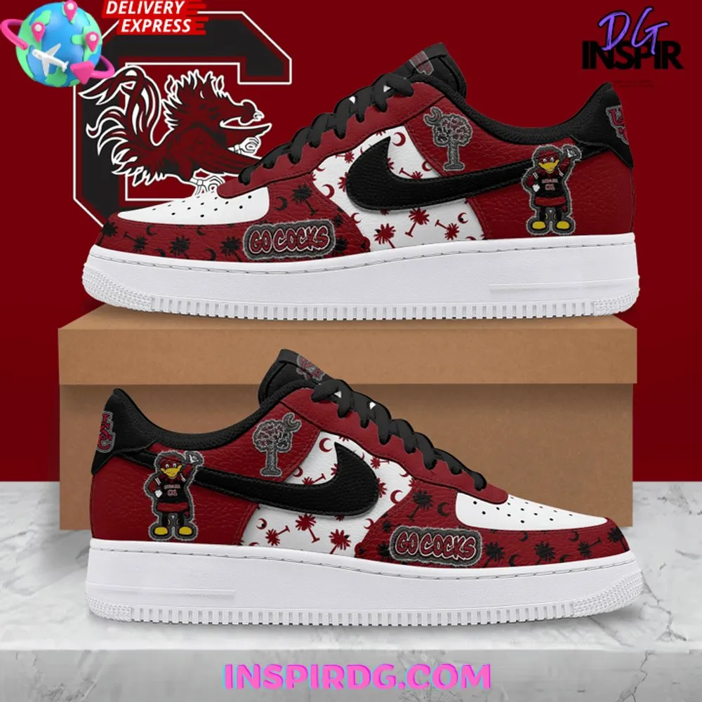 NCAA South Carolina Gamecocks Sport Team Air Force 1 AF1 Sneakers Shoes For Men And Women 562XD-3022