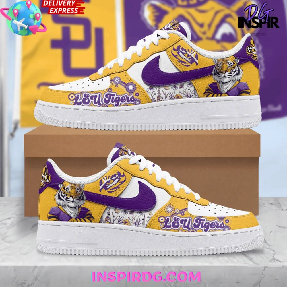 NCAA LSU Tigers Sport Team Air Force 1 AF1 Sneakers Shoes For Men And Women 869JV-6062