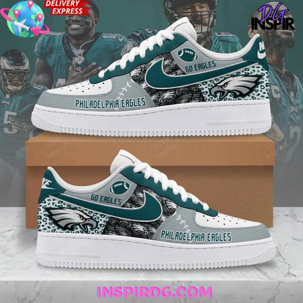 NFL Philadelphia Eagles Sport Team Air Force 1 AF1 Sneakers Shoes For Men And Women 621AC-9729