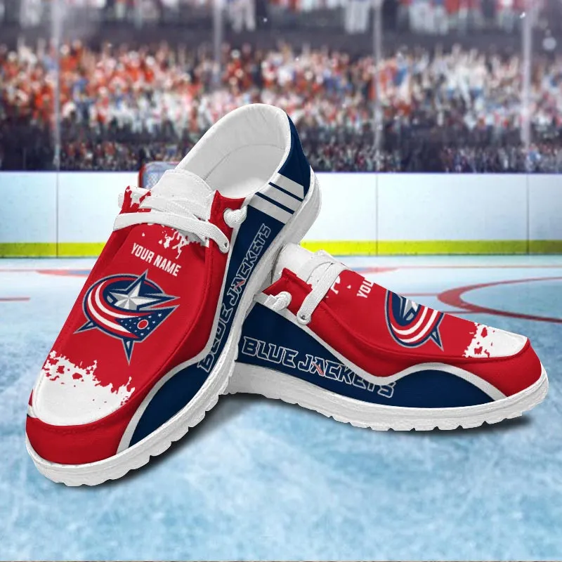 NHL Columbus Blue Jackets Hey Dude Shoes For Men And Women 619SO-1237