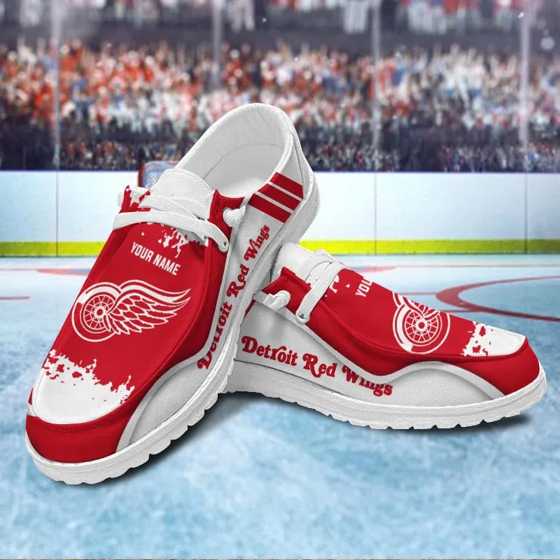 NHL Detroit Red Wings Hey Dude Shoes For Men And Women 824ZK-7952