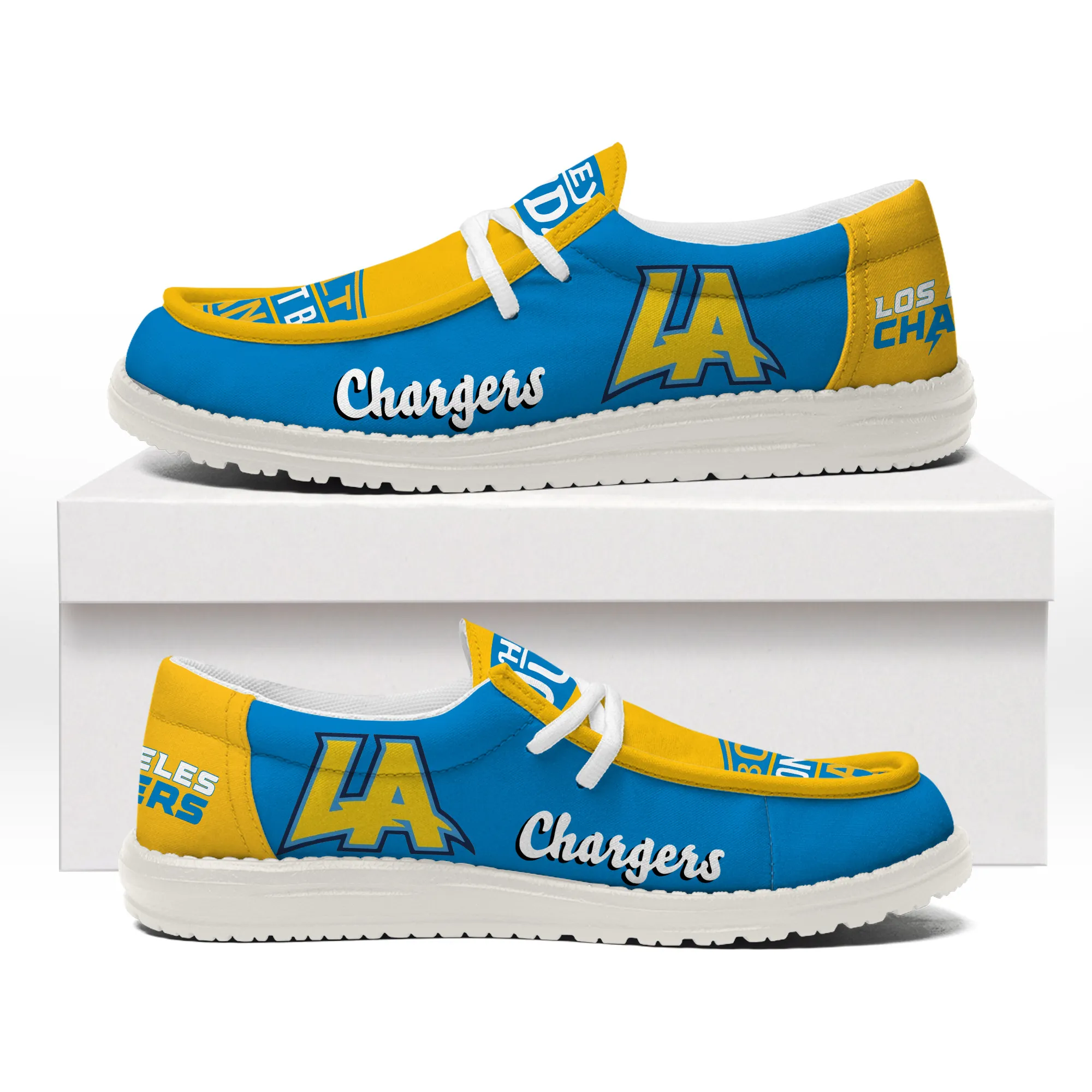 NFL Los Angeles Chargers ??Custom Name Hey Dude 926IT-2293