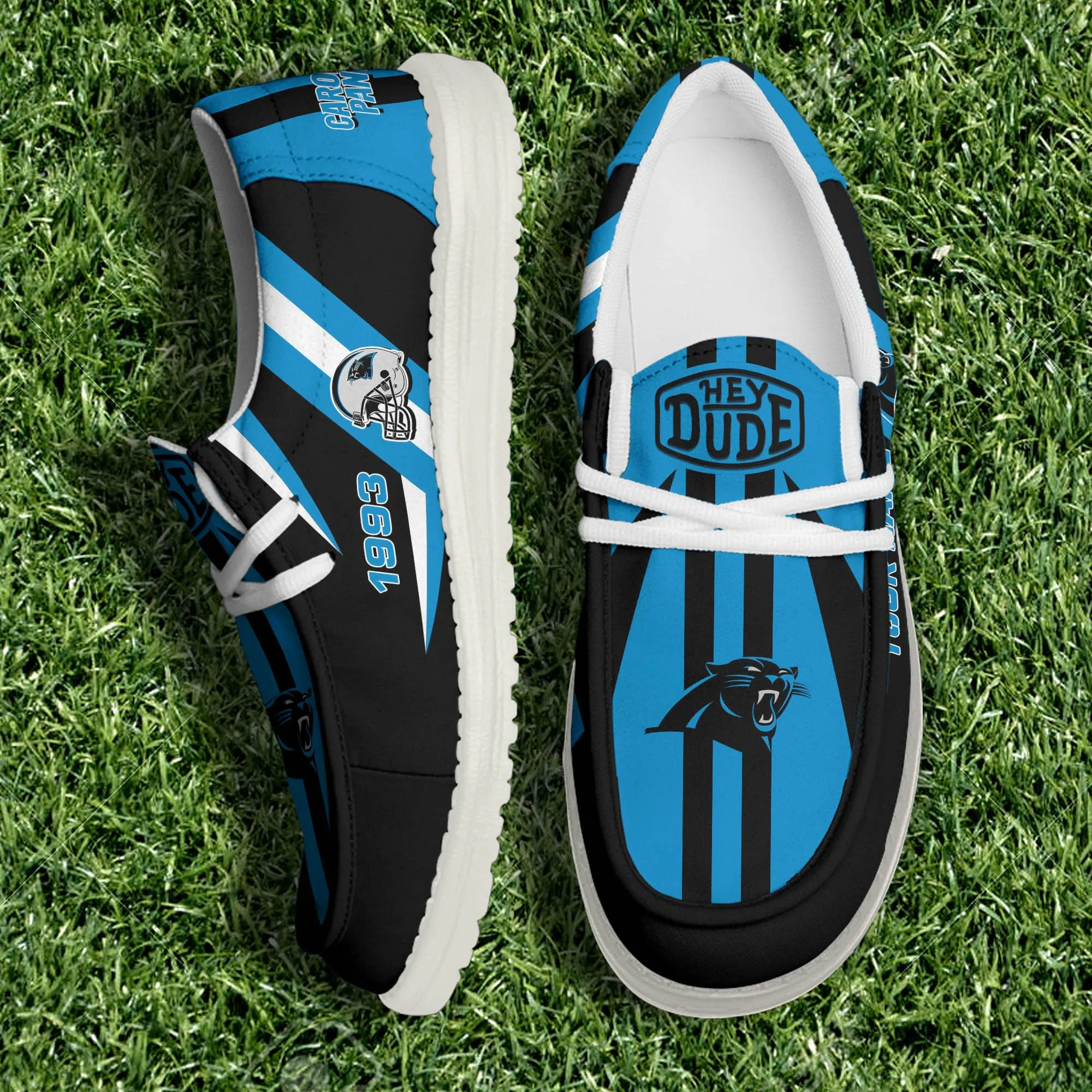 NFL Carolina Panthers Personalized Hey Dude Shoes For Men And Women 638VN-6678
