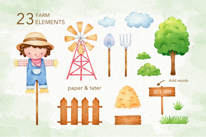 Download Watercolor Cute Farm Animals Clipart Farm Baby Nursery Png Www