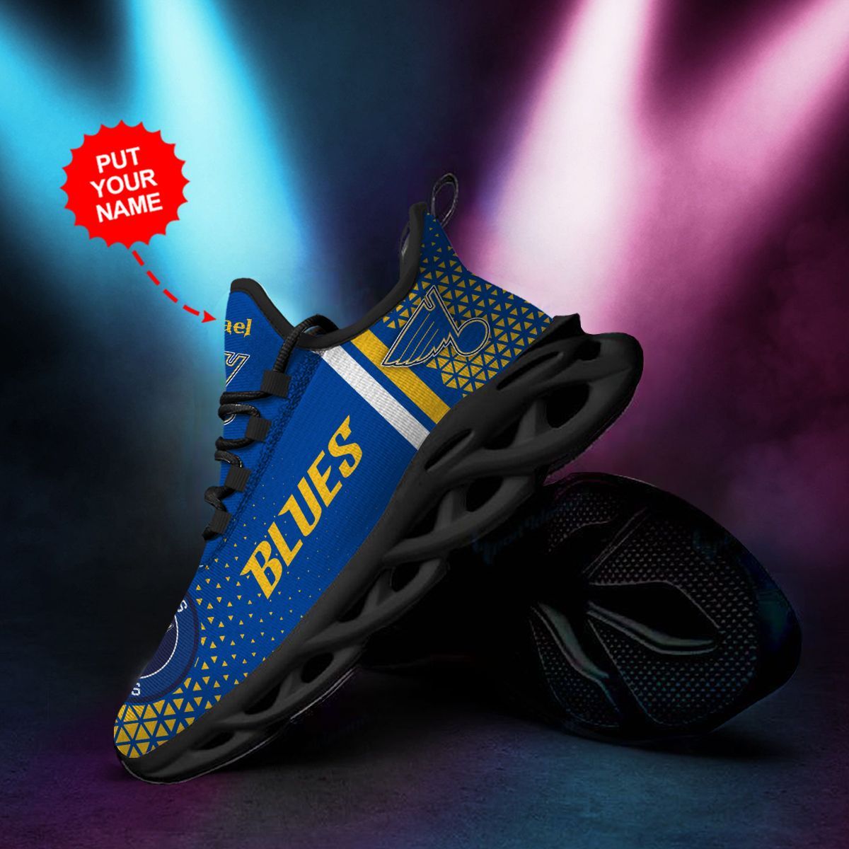 St Louis Blues Custom Personalized Max Soul Sneakers Running Sports Shoes For Men Women NHL
