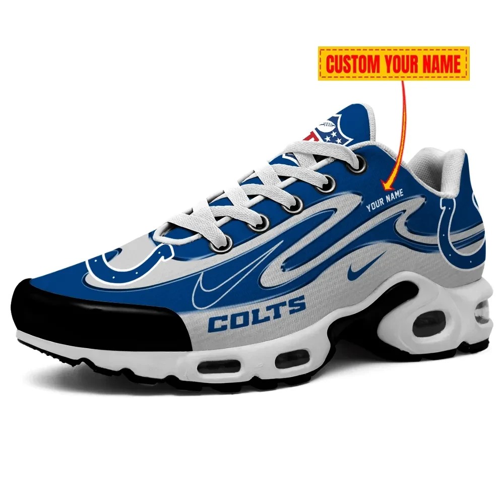 Indianapolis Colts Personalized Name Team Mix Colors V2 Max Soul Shoes Sneakers 2 Image