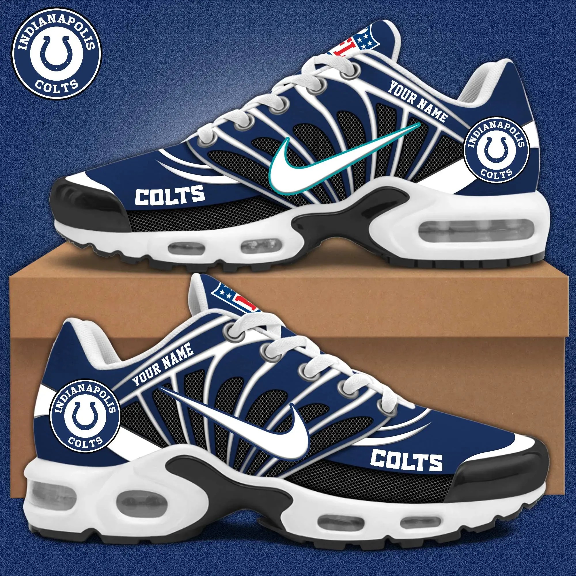 Indianapolis Colts New Air Max Plus Shoes Air Cushion Sneaker 590Bu 3040 Image