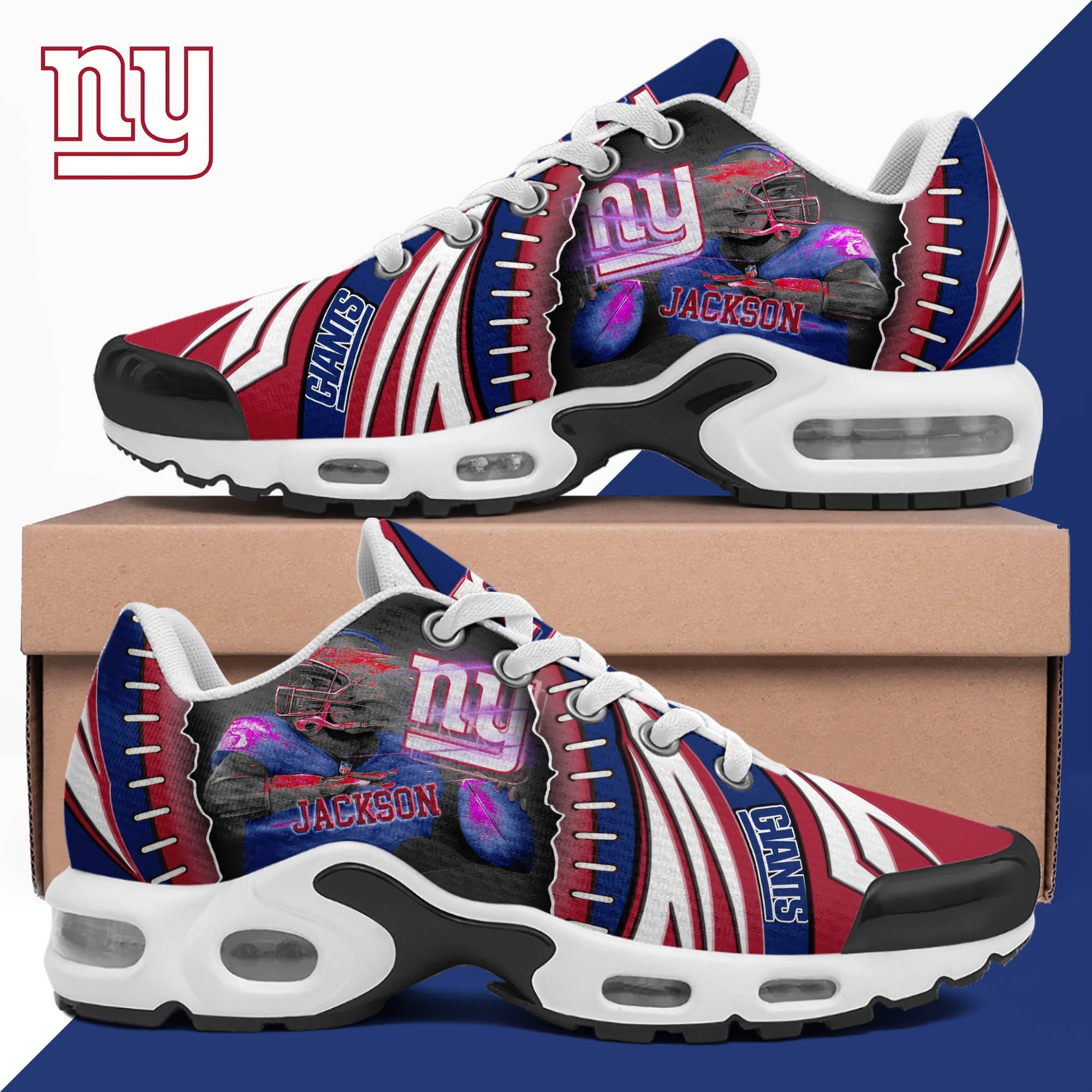 New York Giants Shoes 2025 Version Custom Your Name 919 Image