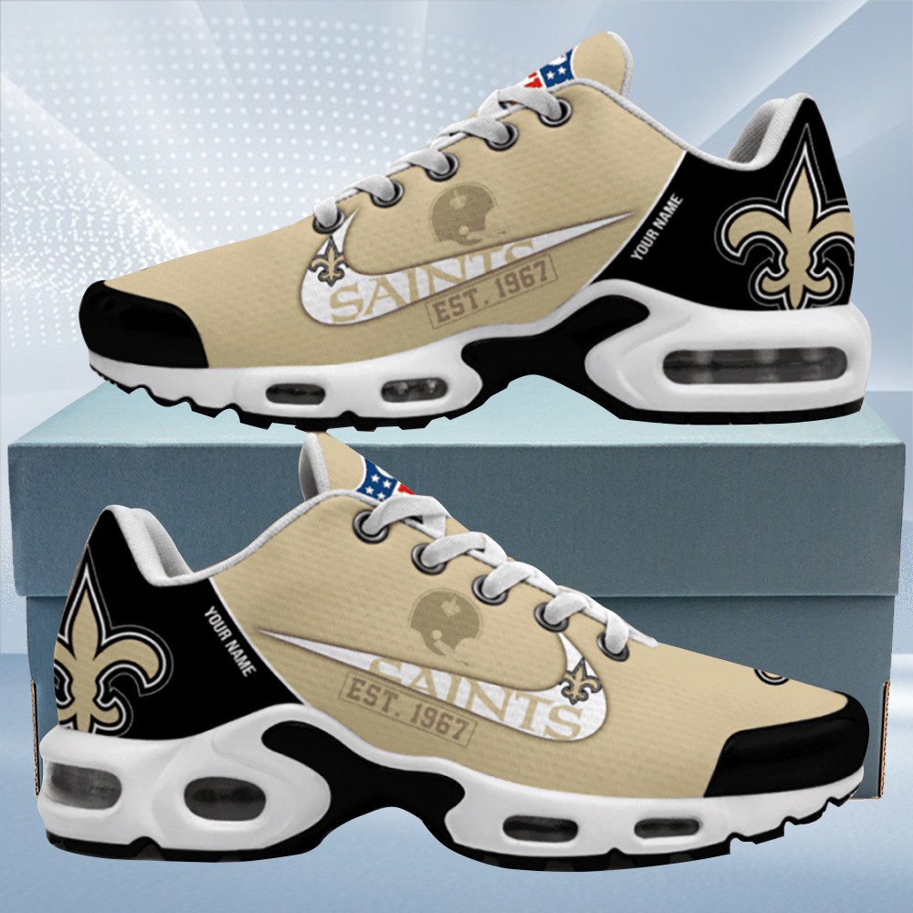 New Orleans Saints Est Custom Name Max Soul Shoes Sneakers Image