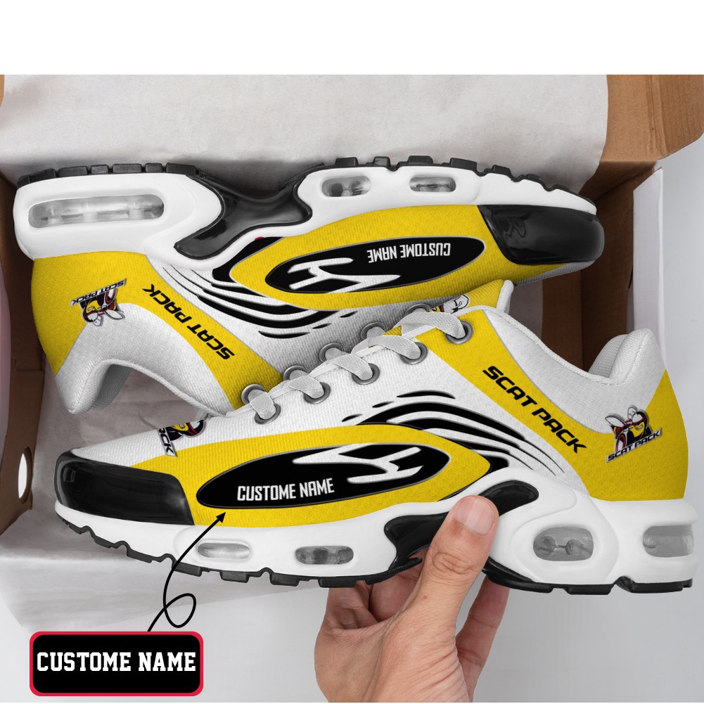 Dodge Challenger Scat Pack Flame Edition Custom Name Max Soul Shoes Sneakers Image