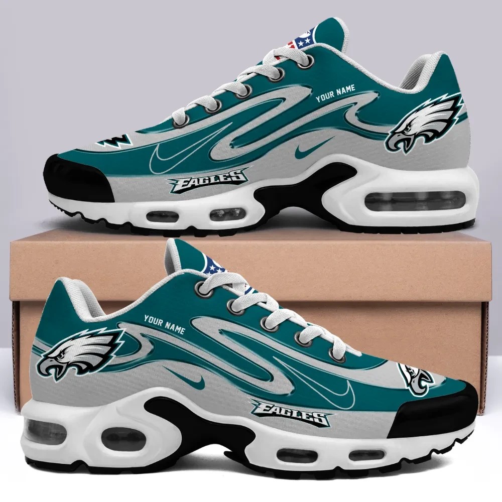 Philadelphia Eagles Personalized Name Team Mix Colors V2 Max Soul Shoes Sneakers Image