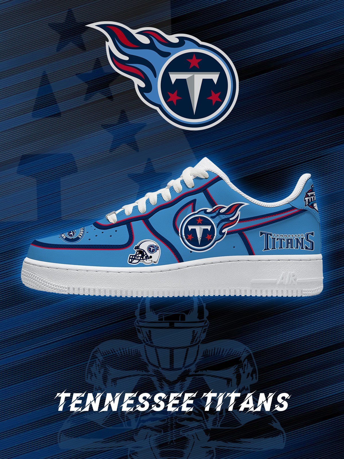 Tennessee Football V.2 Custom AF1 Sneakers Image