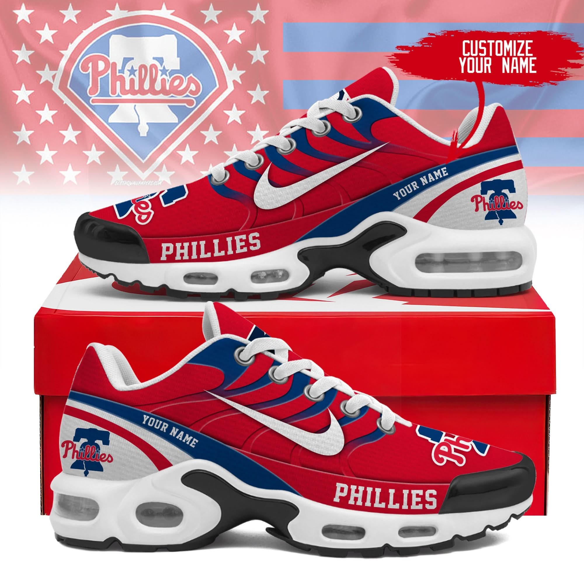 Philadelphia Phillies Personalized Air Max Shoes 300525 Image