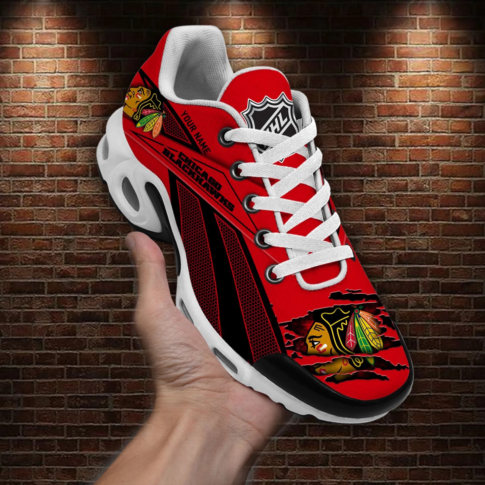 Chicago Blackhawks Sport Team Max Soul Shoes Sneakers 493Cd 2131 Image