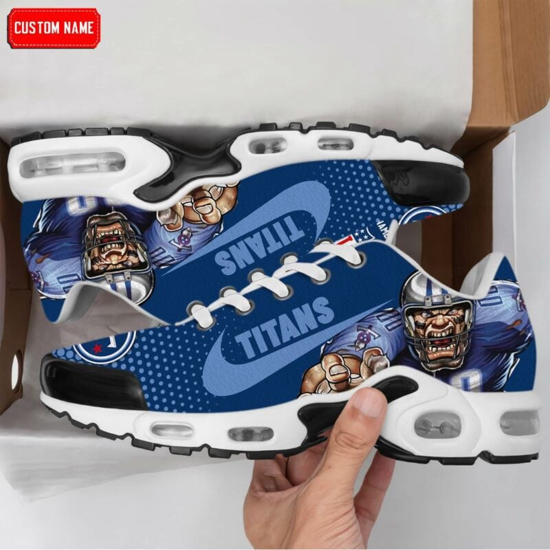 Tennessee Titans Premium Air Max Plus Sport Sneakers For Fan Image