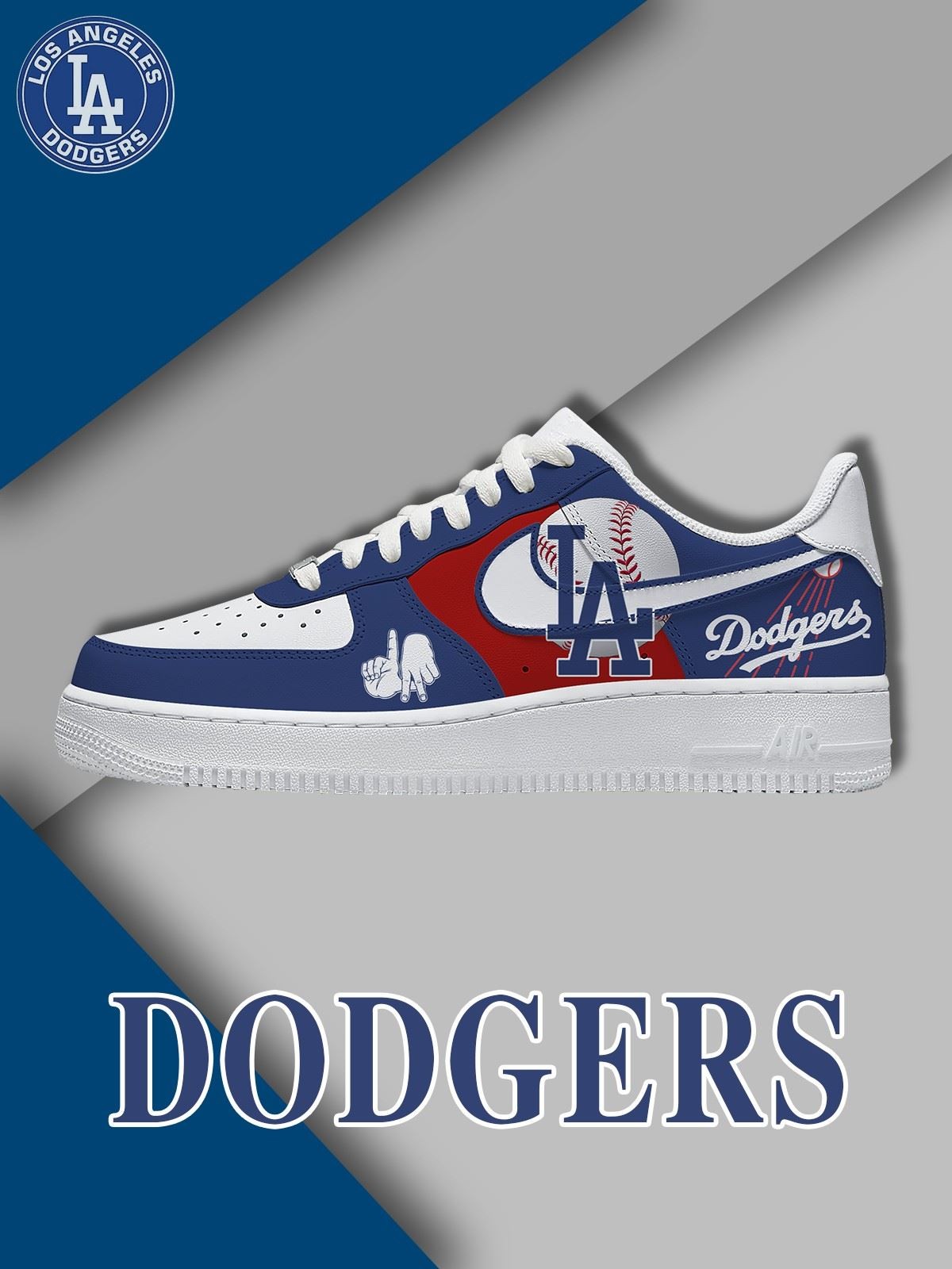 Los Angeles Baseball Version 2 AF1 Shoes Image