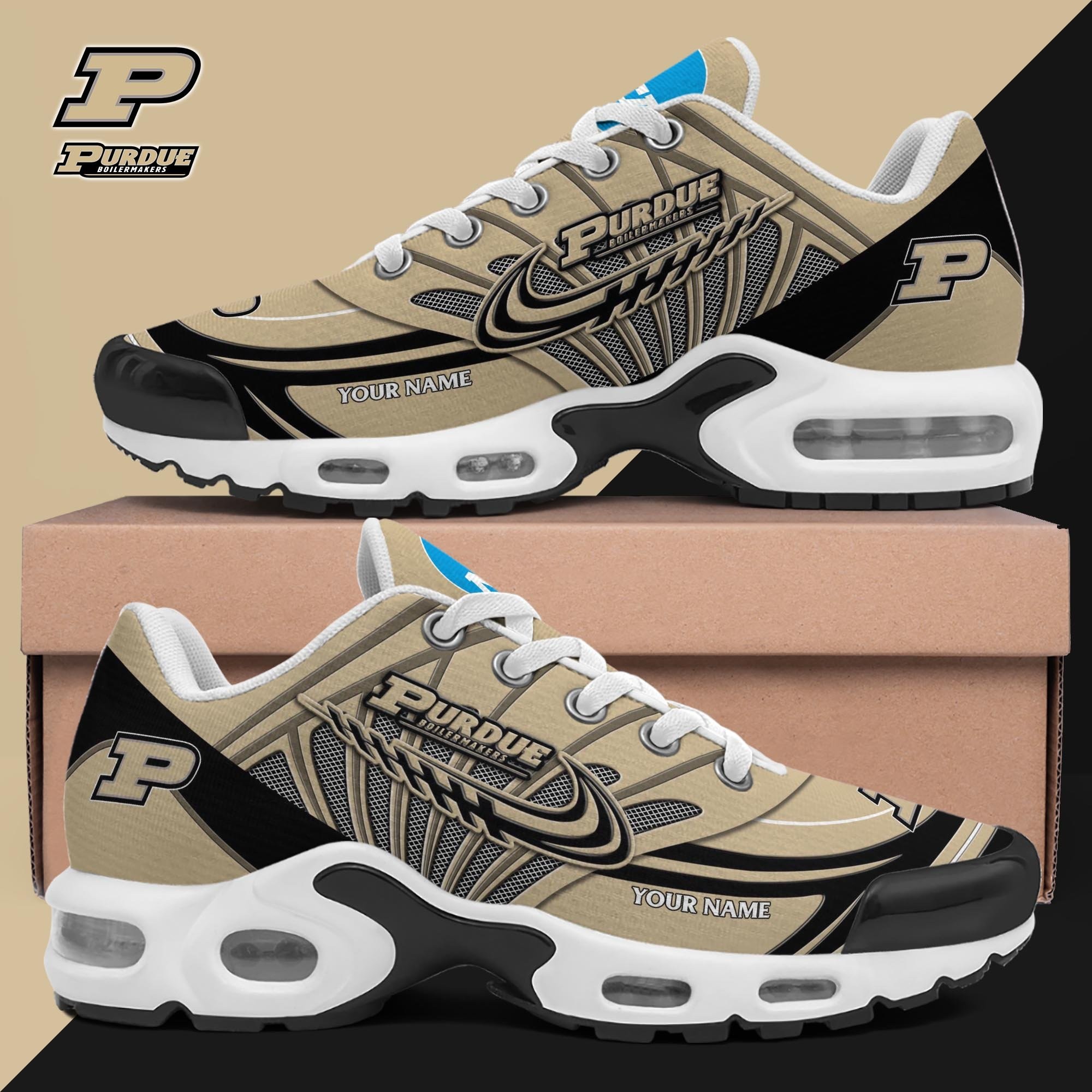 Purdue Boilermakers Shoes 2025 Version Custom Your Name Image