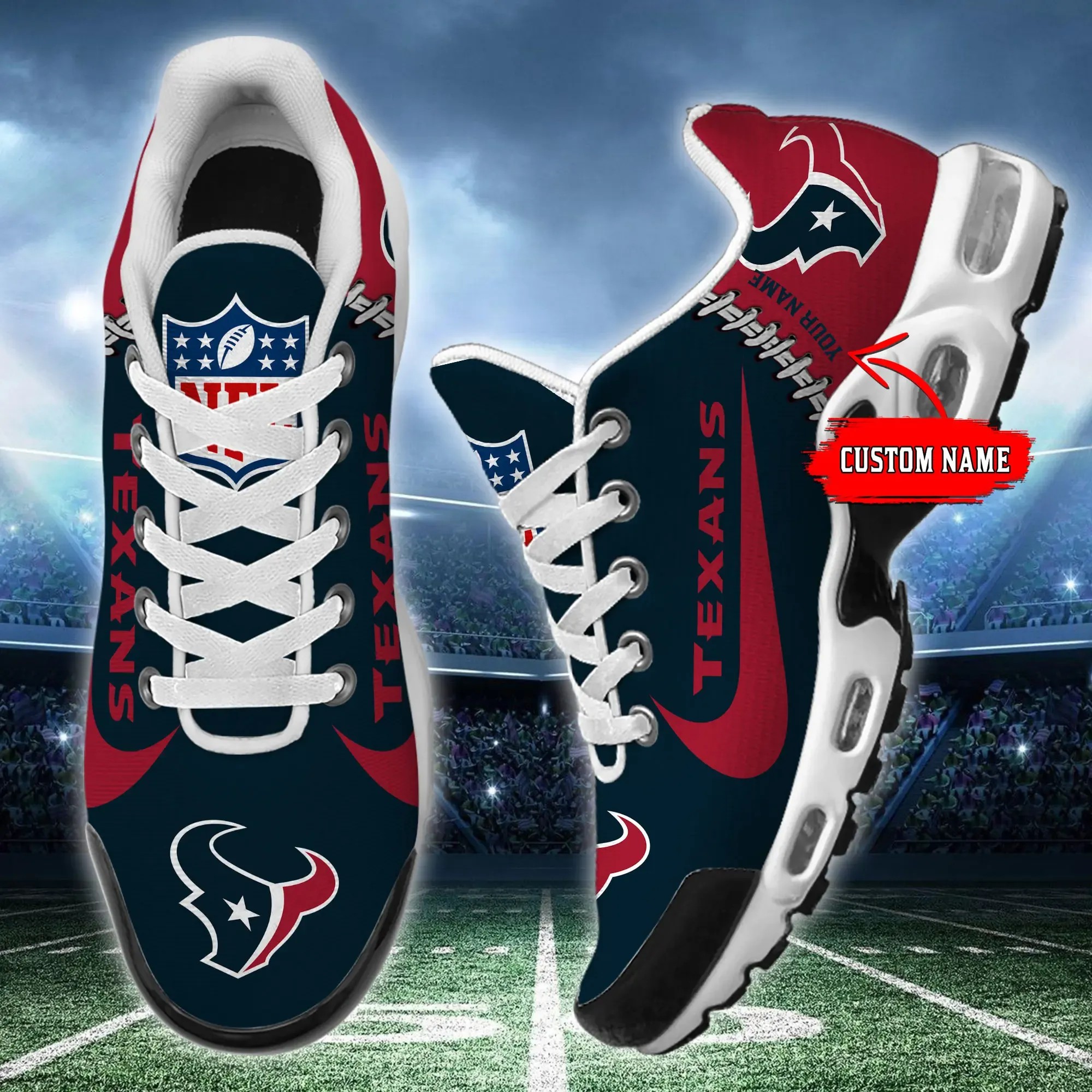 Houston Texans New Air Max Plus Shoes Air Cushion Sneaker 156Ja 4745 Image