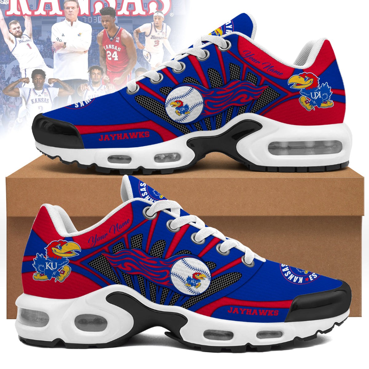 Kansas Jayhawks Sport Shoes 2 Image