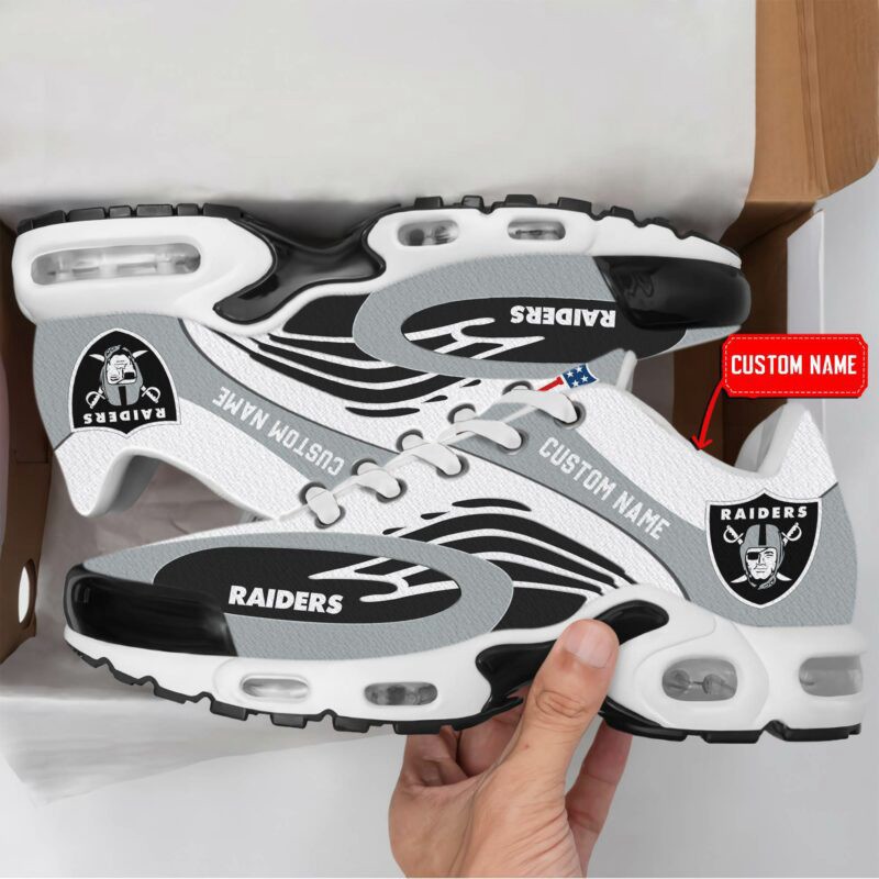Las Vegas Raiders Premium Air Max Plus Sport Sneakers For Fan Image