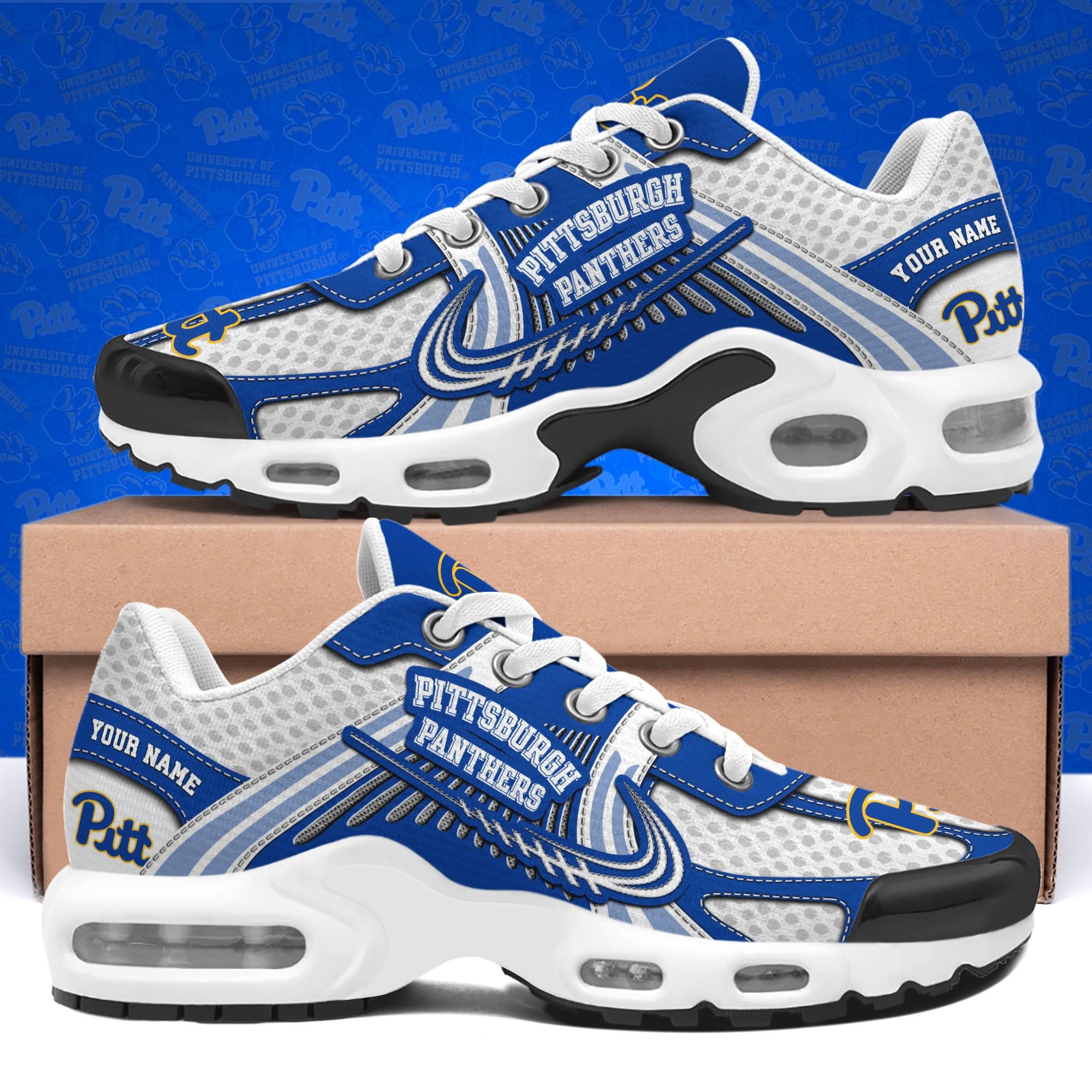 Pittsburgh Panthers Shoes Custom Your Name Sport Shoes Image