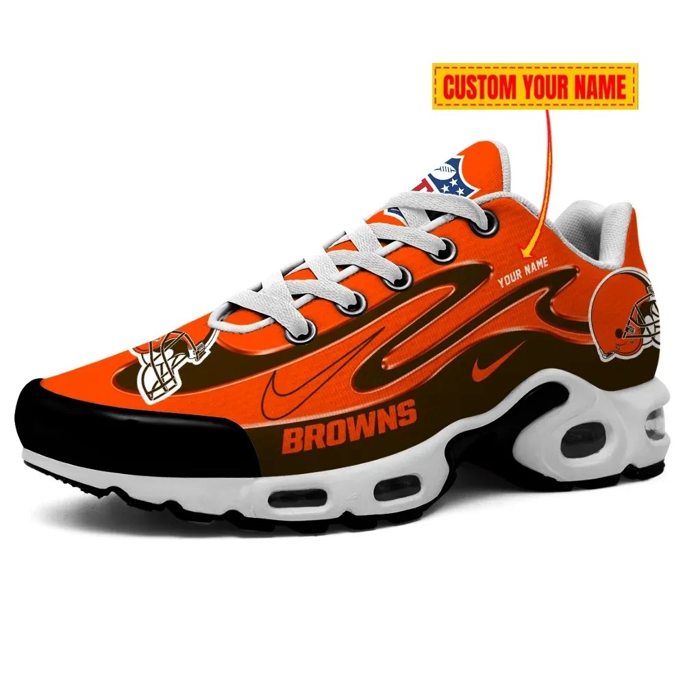 Cleveland Browns Personalized Name Team Mix Colors V2 Max Soul Shoes Sneakers Image
