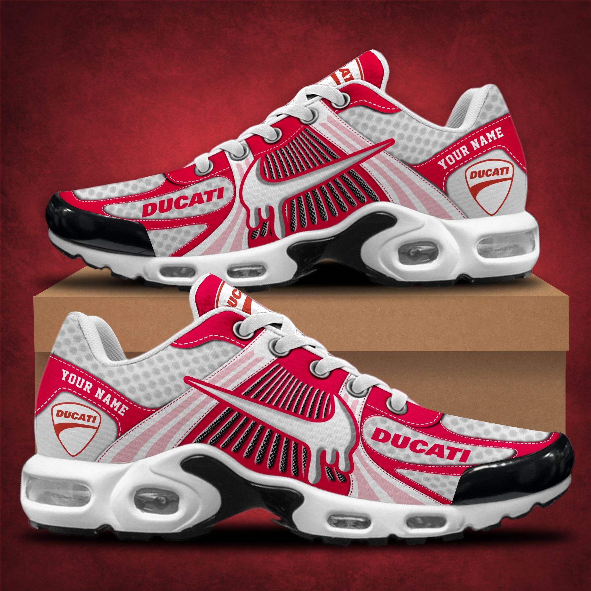 Ducati Air Max Plus Shoes Sneakers For Men And Women Image