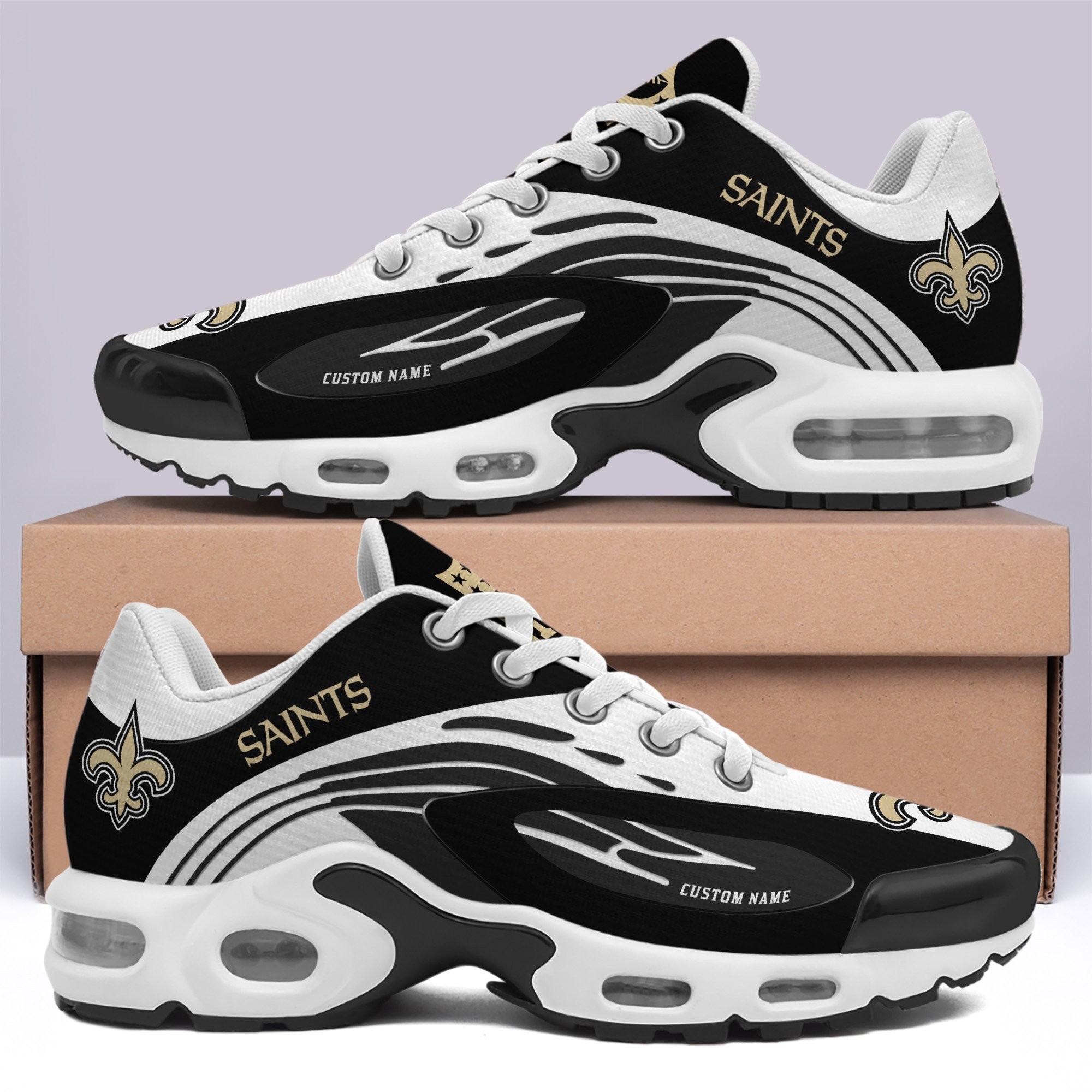New Orleans Saints Shoes 2025 Version Custom Your Name Image