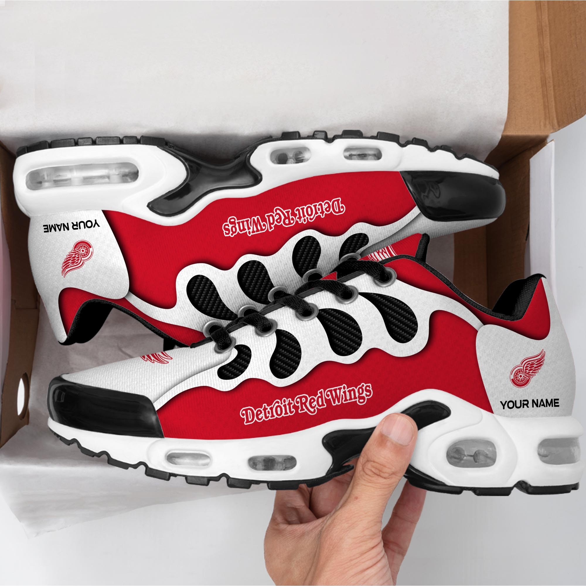 Detroit Red Wings Air Max Plus Shoes Sneakers For Men And Women Image