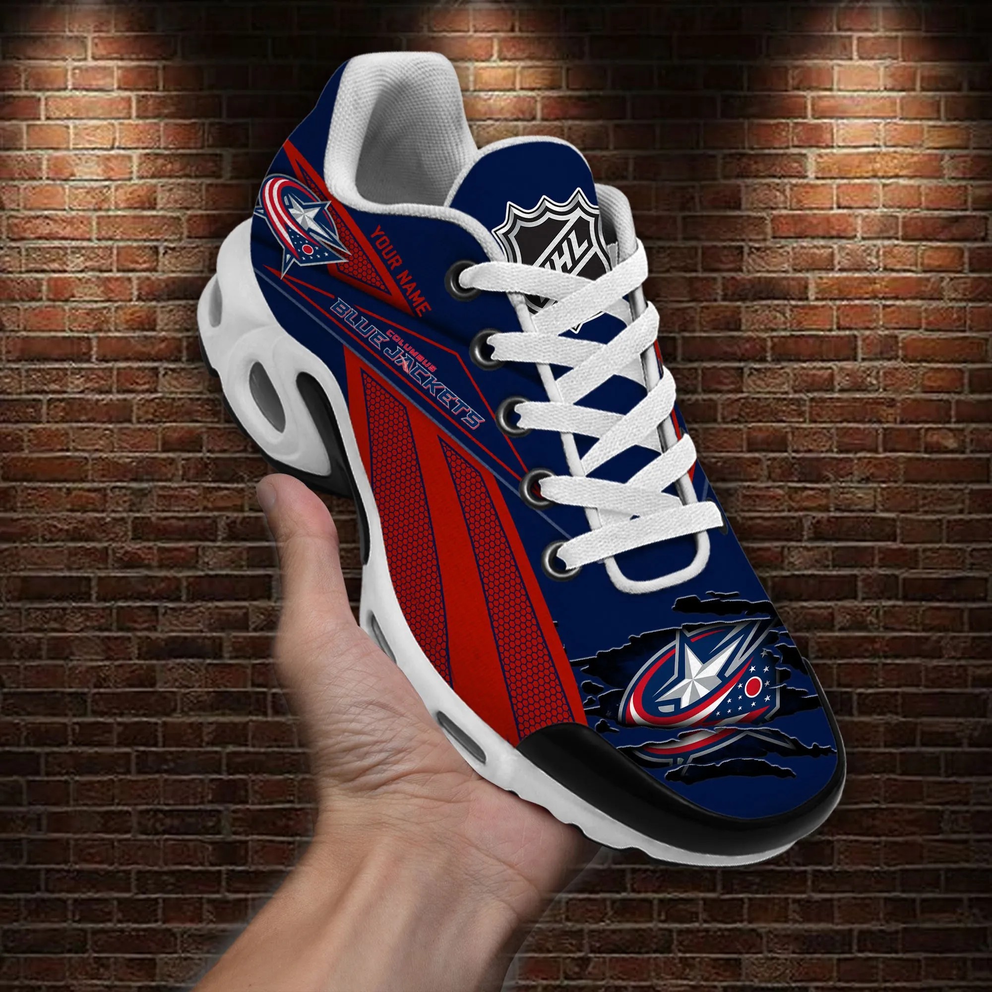 Columbus Blue Jackets Sport Team Max Soul Shoes Sneakers 854Yq 3928 Image