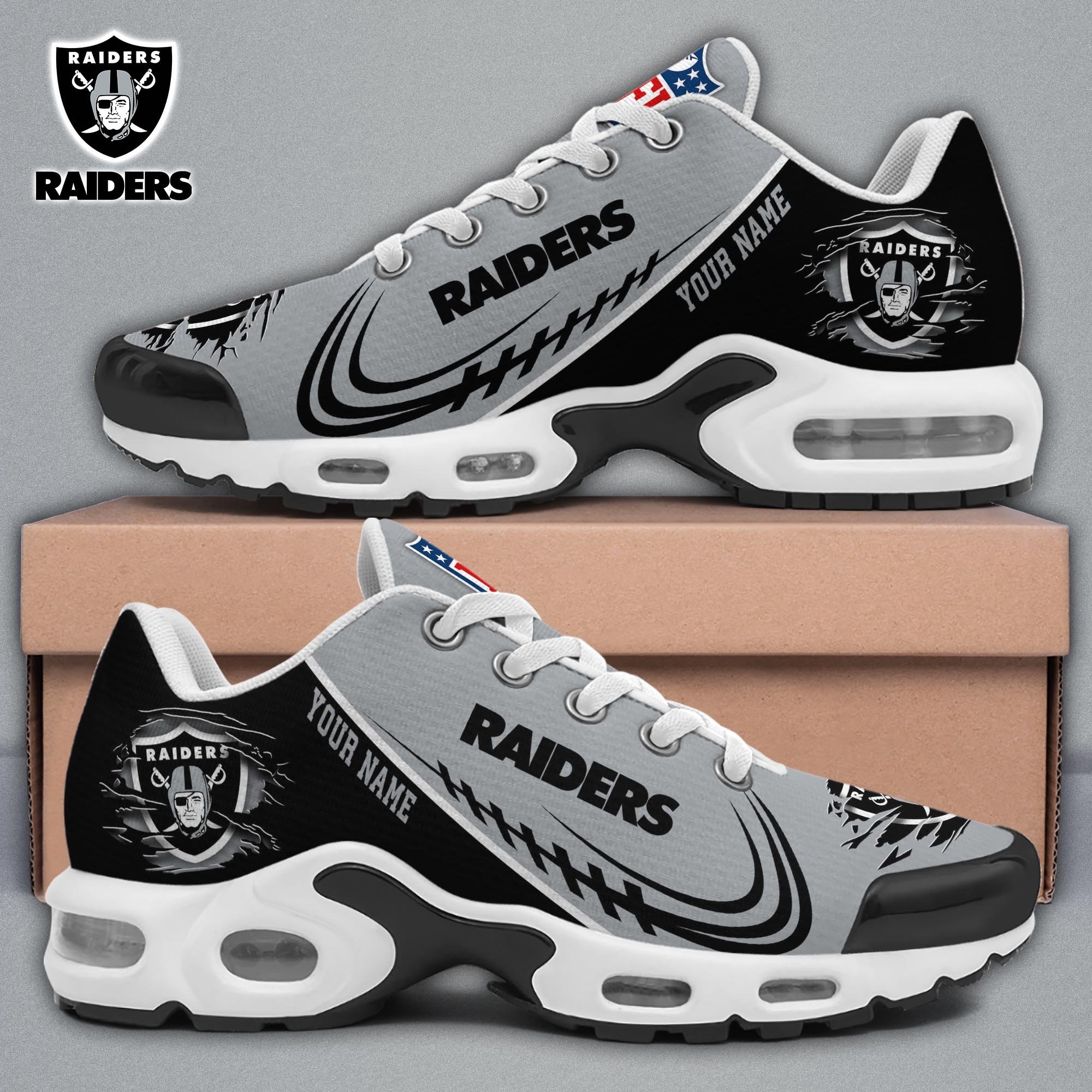Las Vegas Raiders Shoes 2025 Version Custom Name Image