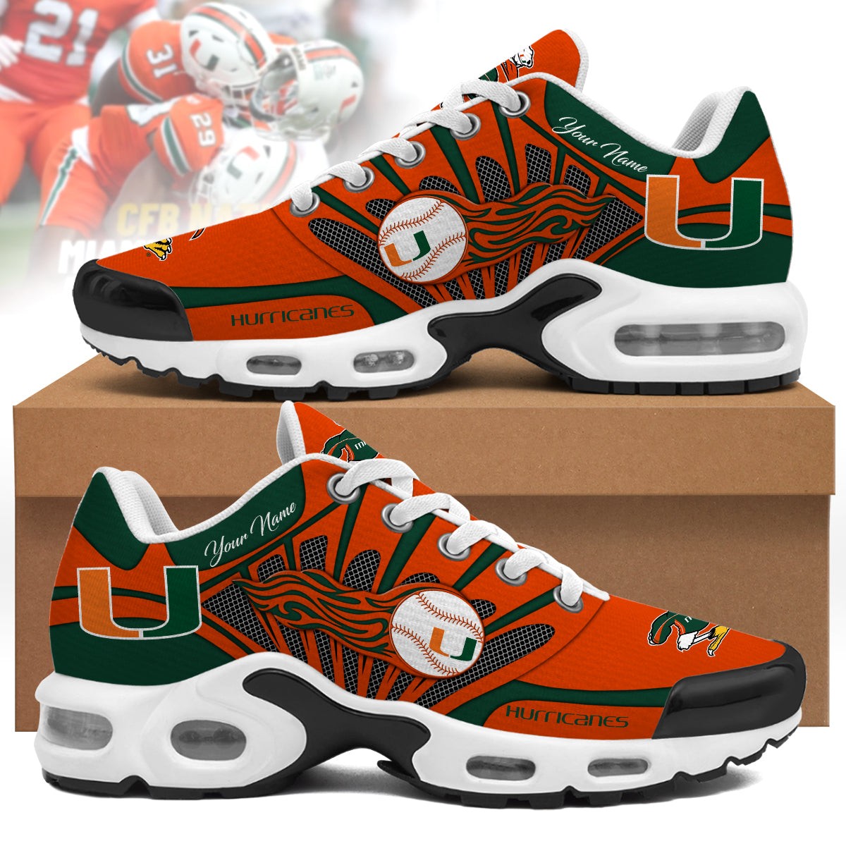 Miami Hurricanes Sport Shoes 3 Image