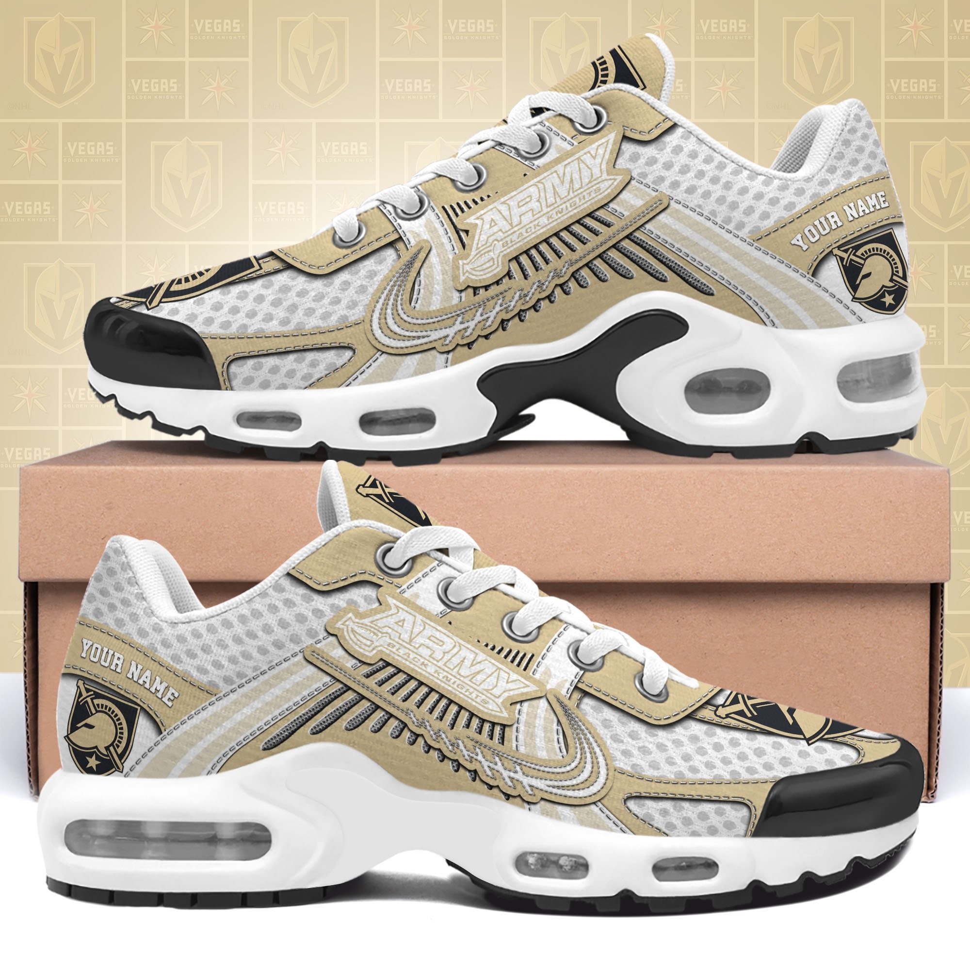 Army Black Knights Shoes Custom Your Name Sport Shoes Image