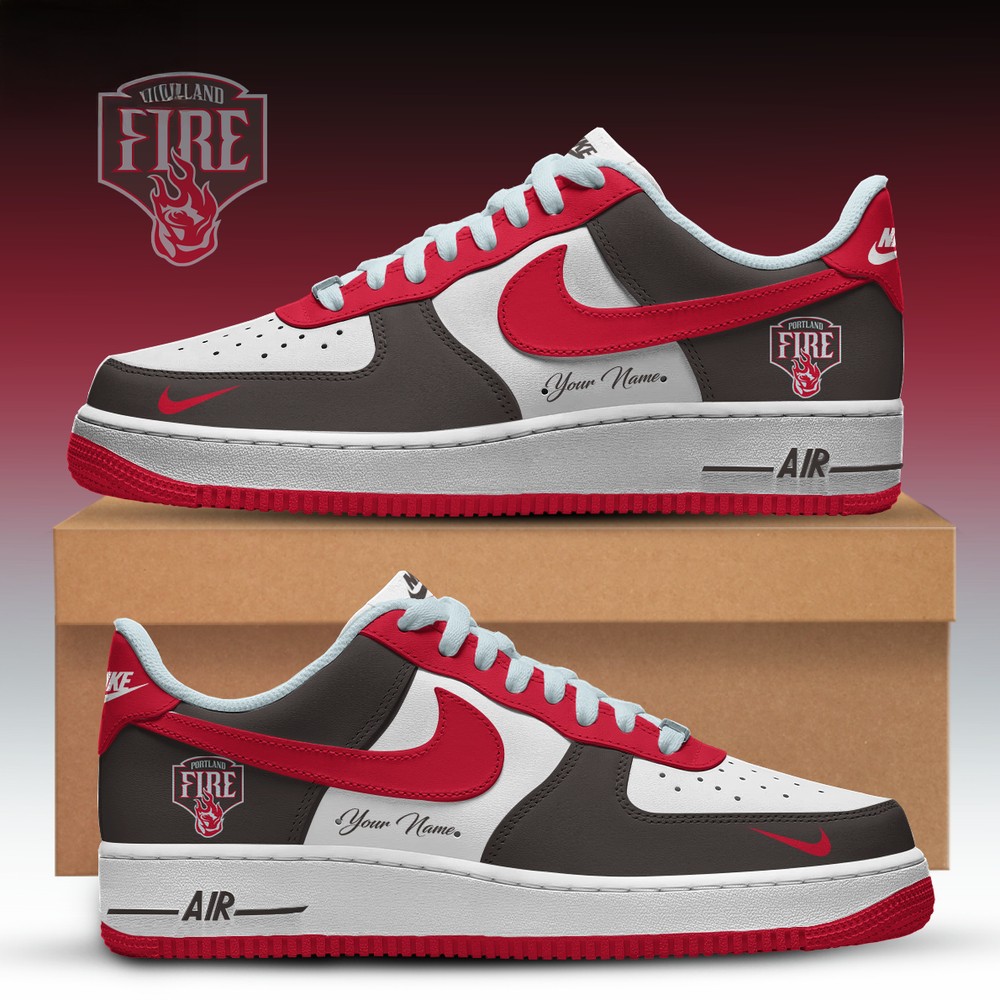 Chicago Fire Inspired Air Force 1 Custom Fan Shoes Collection Image