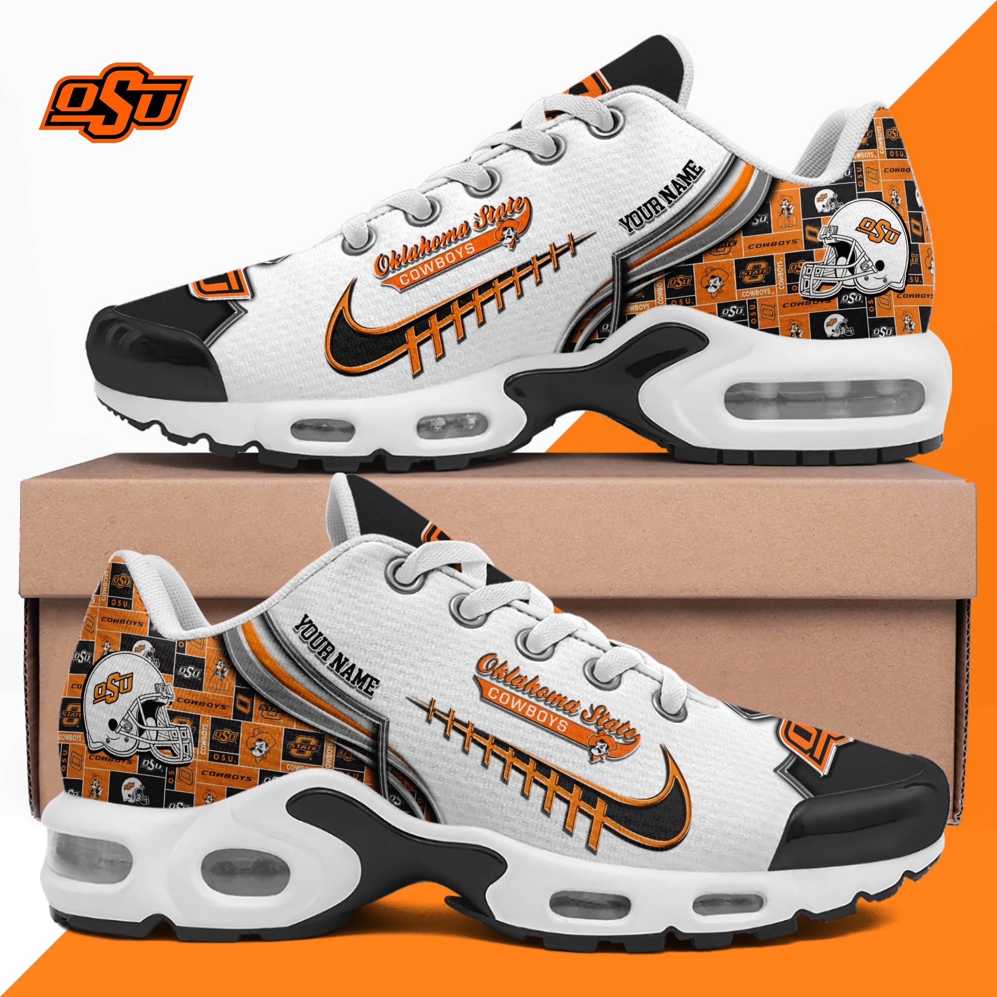Oklahoma State Cowboys Shoes 2025 Version Custom Your Name 642 Image