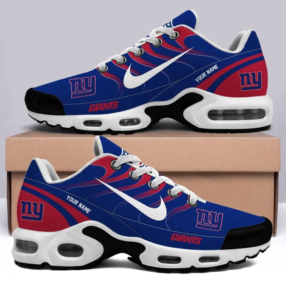 New York Giants Personalized Name Team Mix Colors V3 Max Soul Shoes Sneakers Image