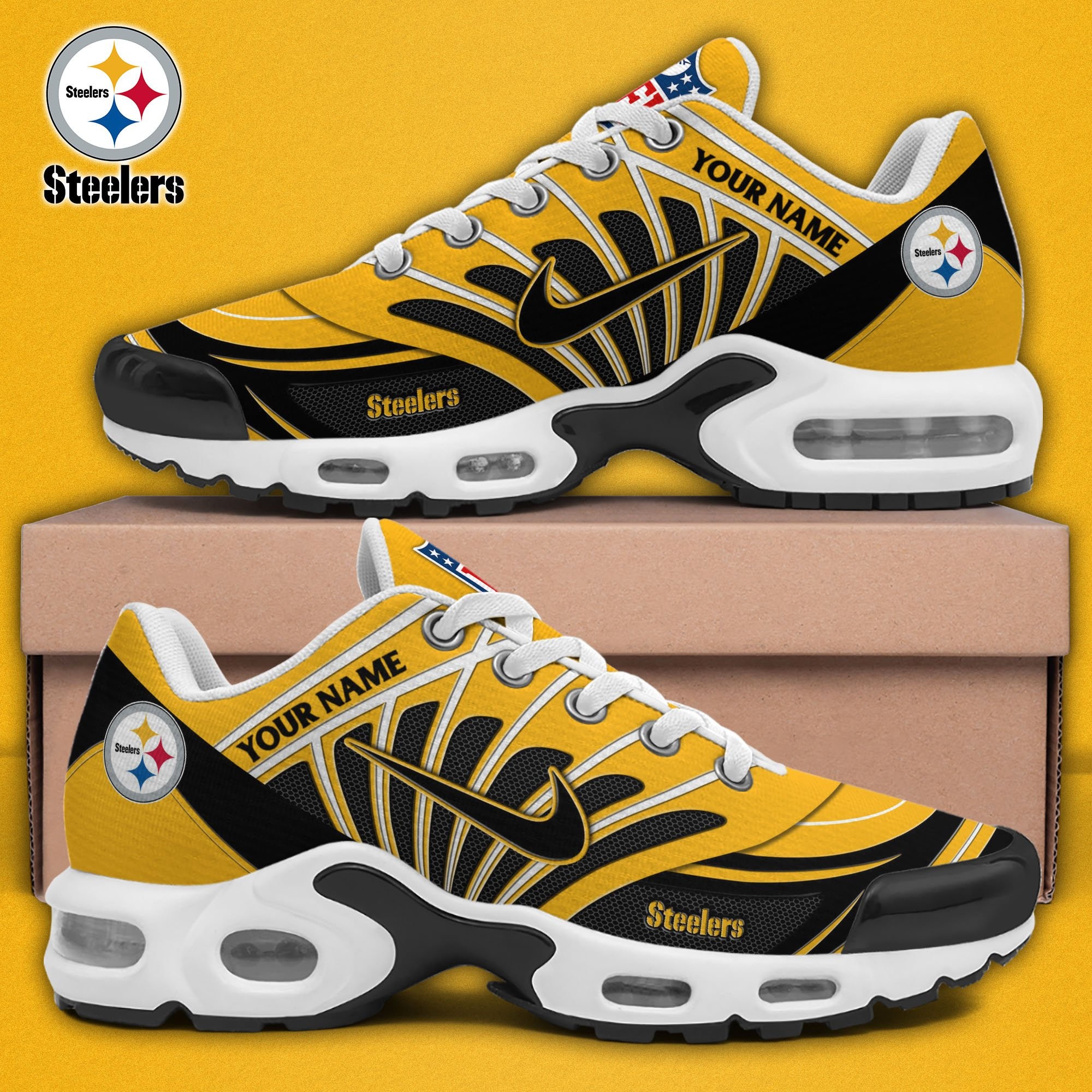 Pittsburgh Steelers Shoes 2025 Versions Custom Your Name 921 Image