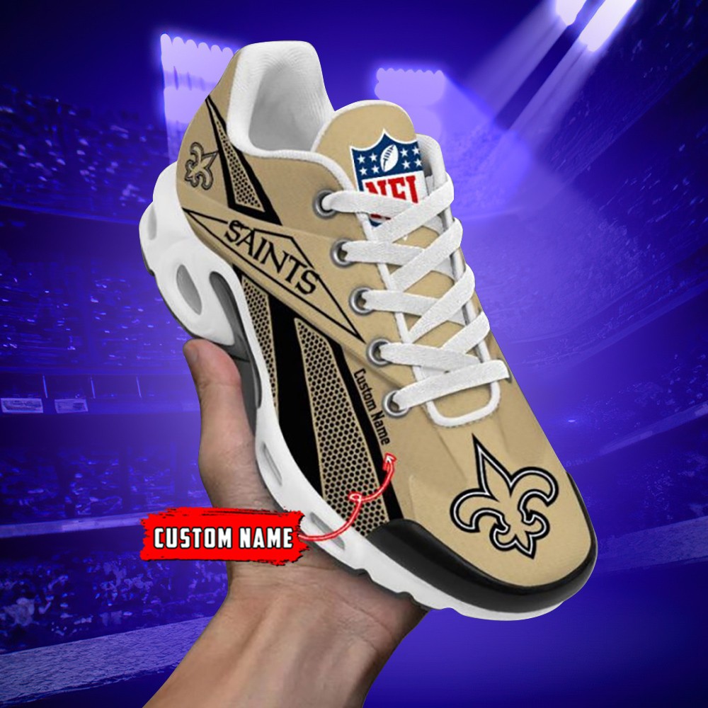 New Orleans Saints Custom Name Max Soul Shoes Sneakers 2 Image