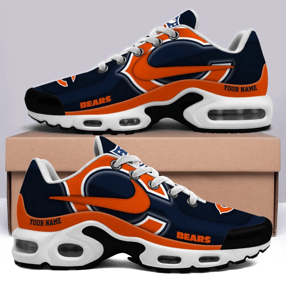 Chicago Bears Personalized Name Team Mix Colors V1 Max Soul Shoes Sneakers Image