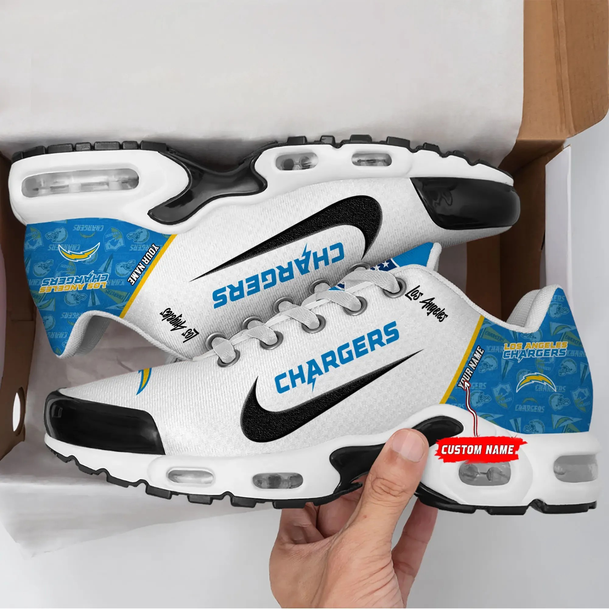 Los Angeles Chargers Personalized New Air Max Plus Shoes Air Cushion Sneaker 265Vi 3524 Image
