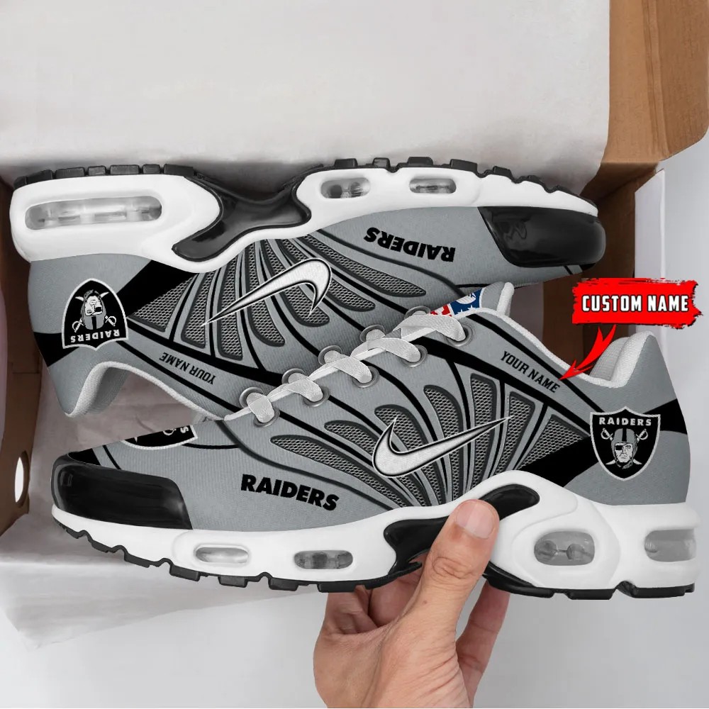 Las Vegas Raiders Personalized Name Team Mix Colors Sport Team Max Soul Shoes Sneakers 218Mb 5157 Image