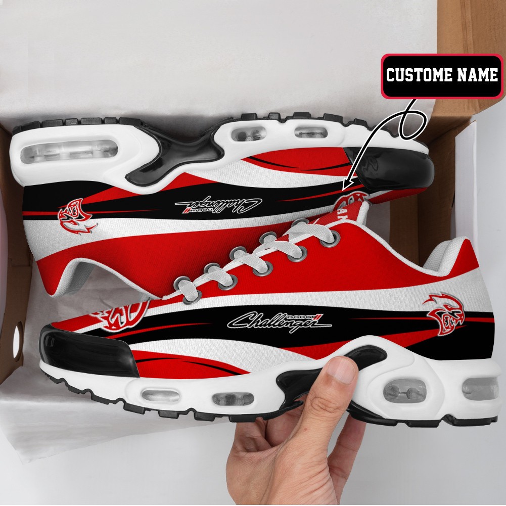 Dodge Challenger Wave Style Custom Name Max Soul Shoes Sneakers Image