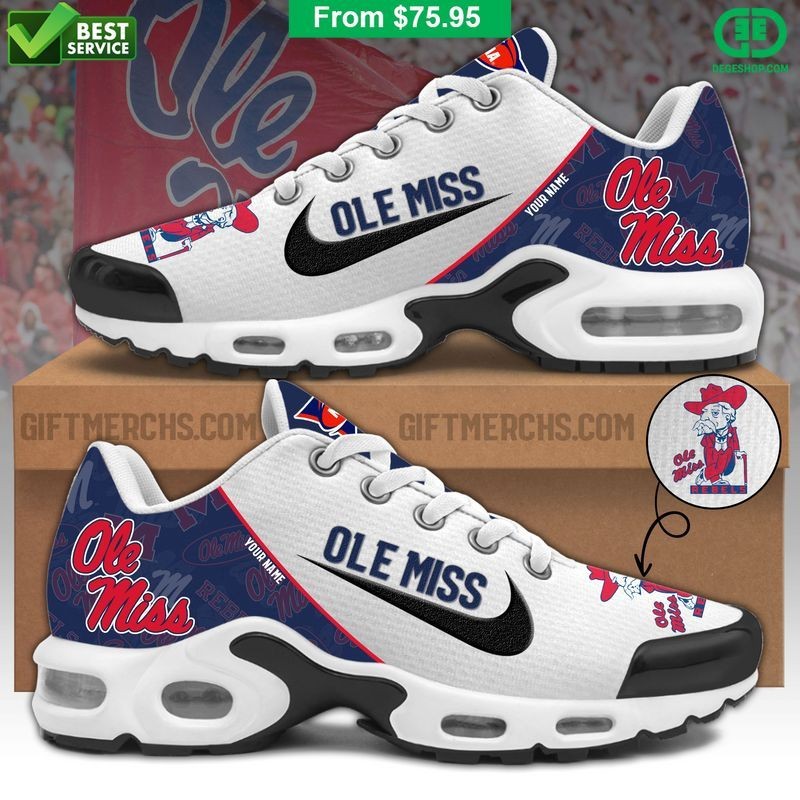Custom Name Ole Miss Rebels 2026 Max Soul Shoes Sneakers Image