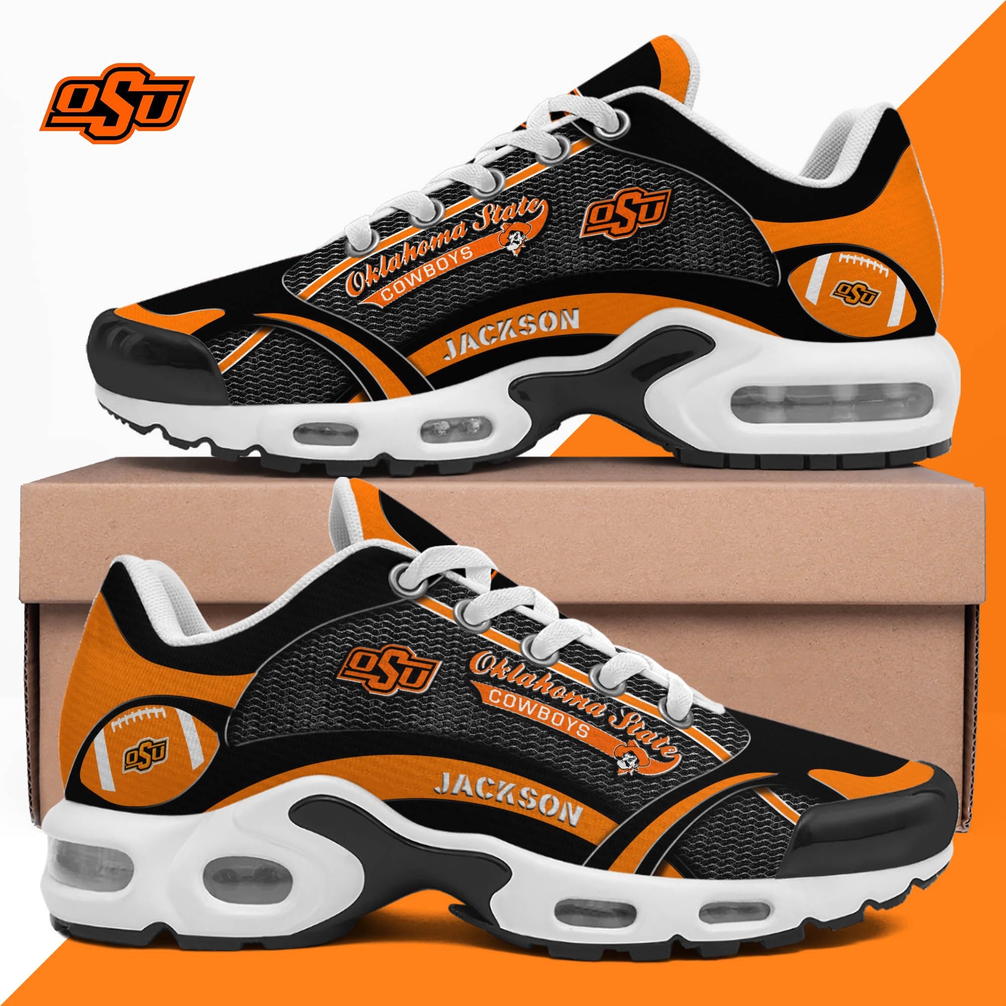 Oklahoma State Cowboys Team Shoes 2025 Version Custom Name 889 Image