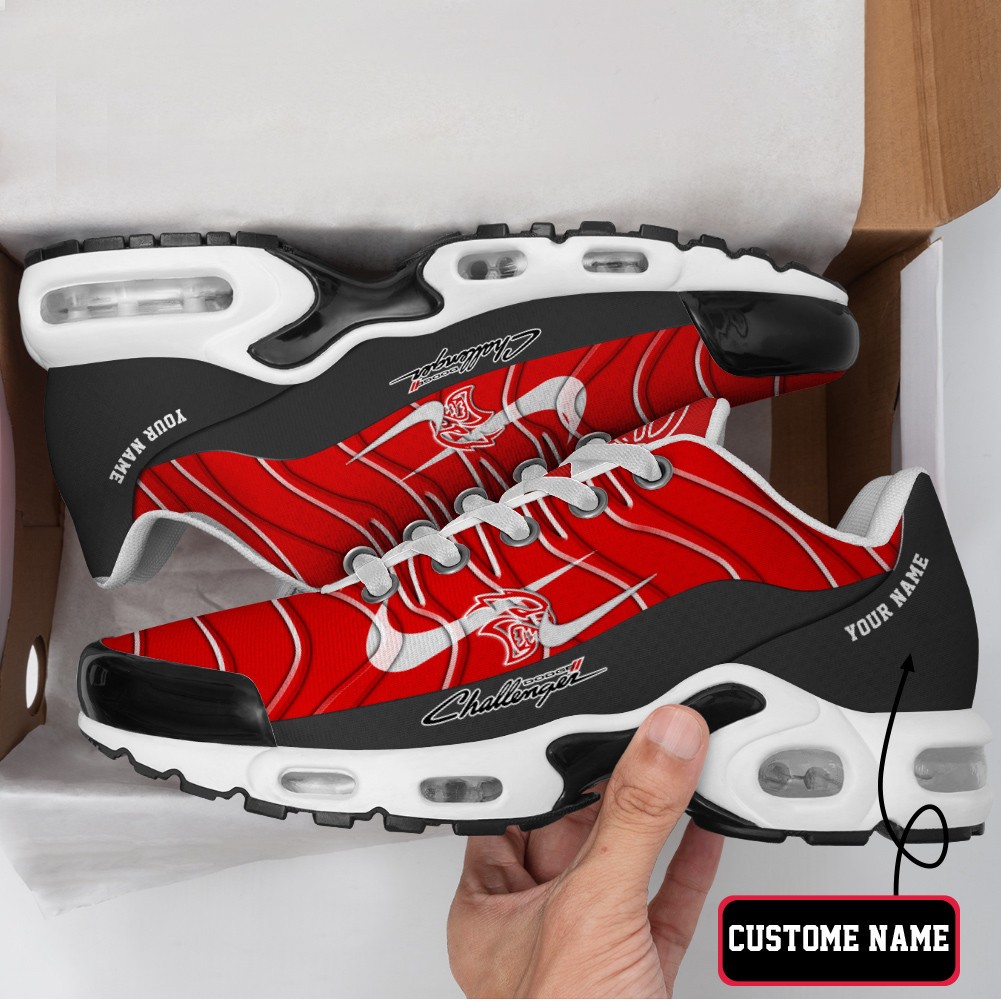 Dodge Challenger Vibrant Wave Custom Name Max Soul Shoes Sneakers Image