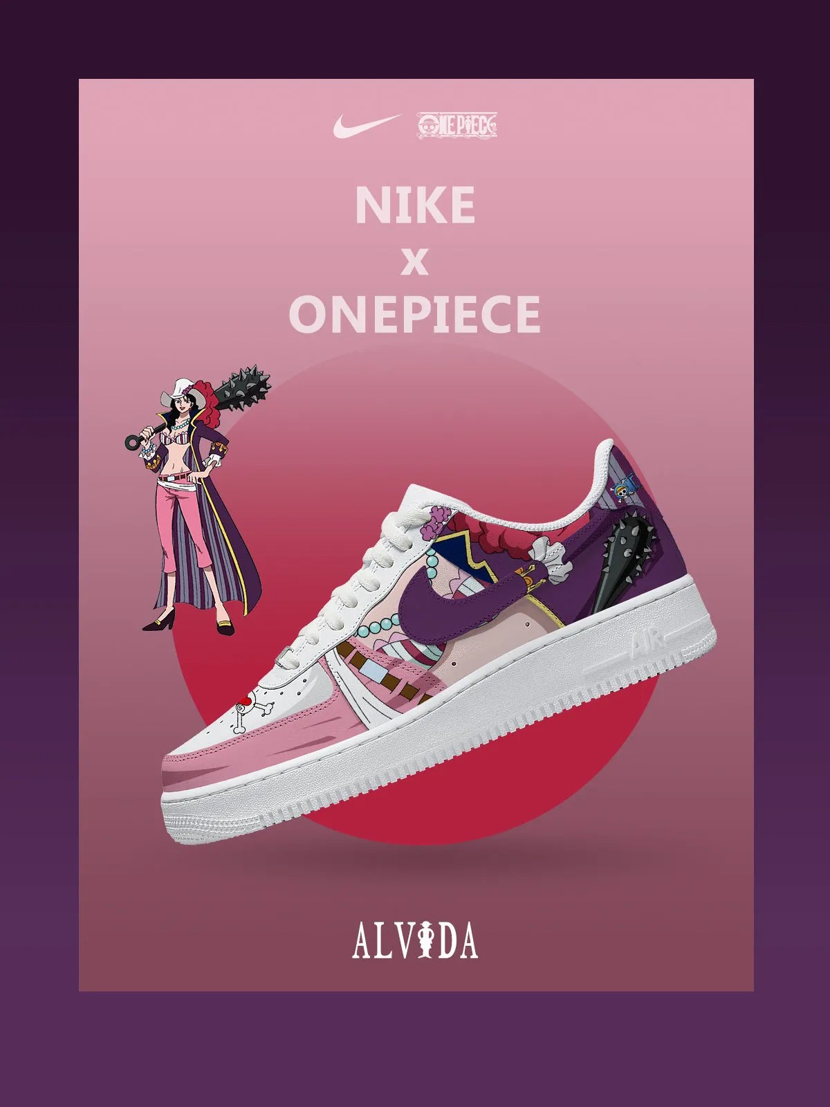One Piece Alvida Air Force 1 Shoes Sneakers Image