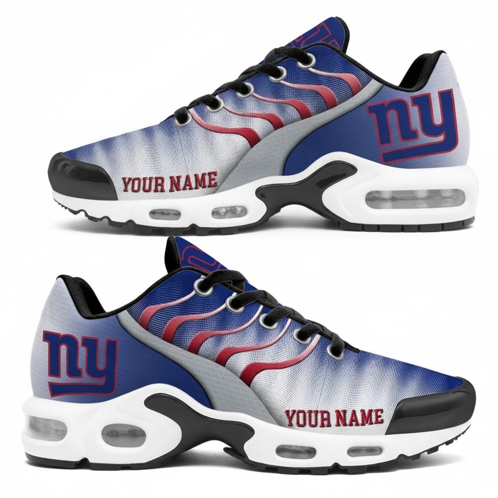 Custom Name New York Giants National Football League New Version 2026 Air Cushion Sneakers Image