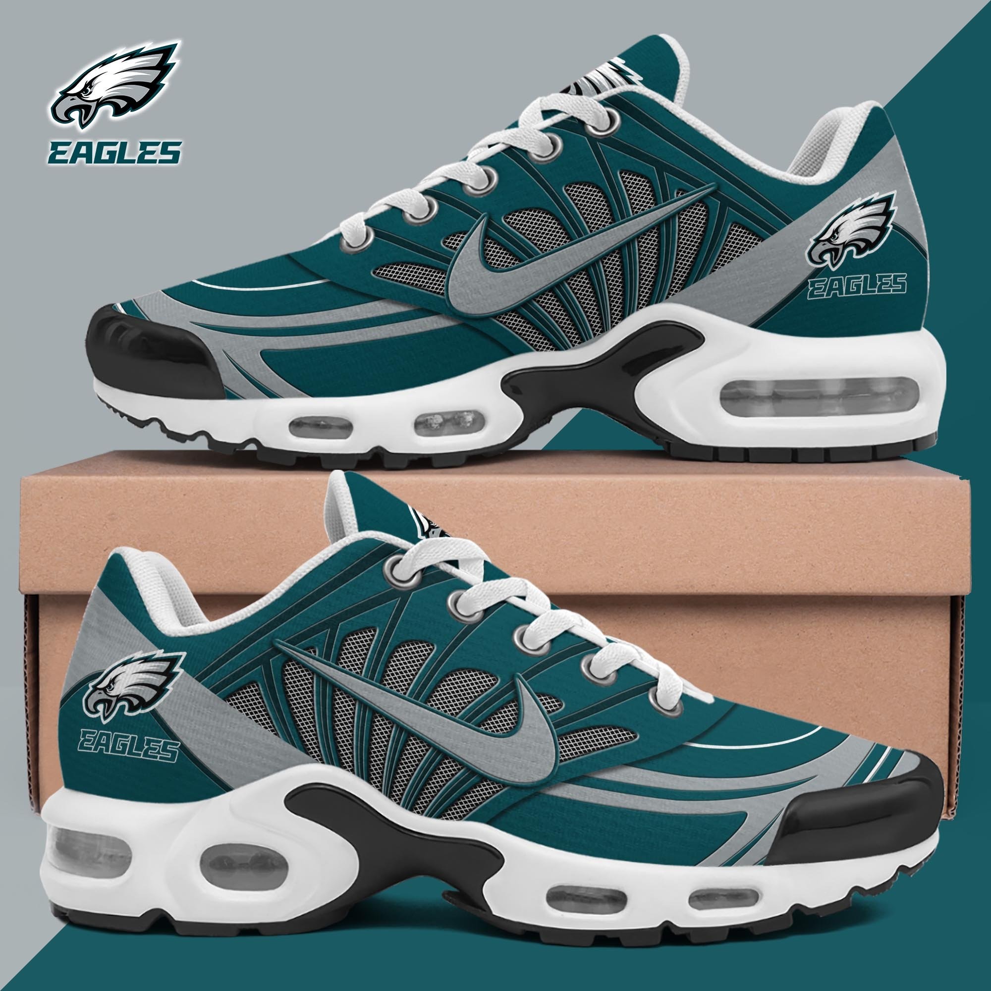 Philadelphia Eagles Shoes 2025 Version Custom Name 137 Image